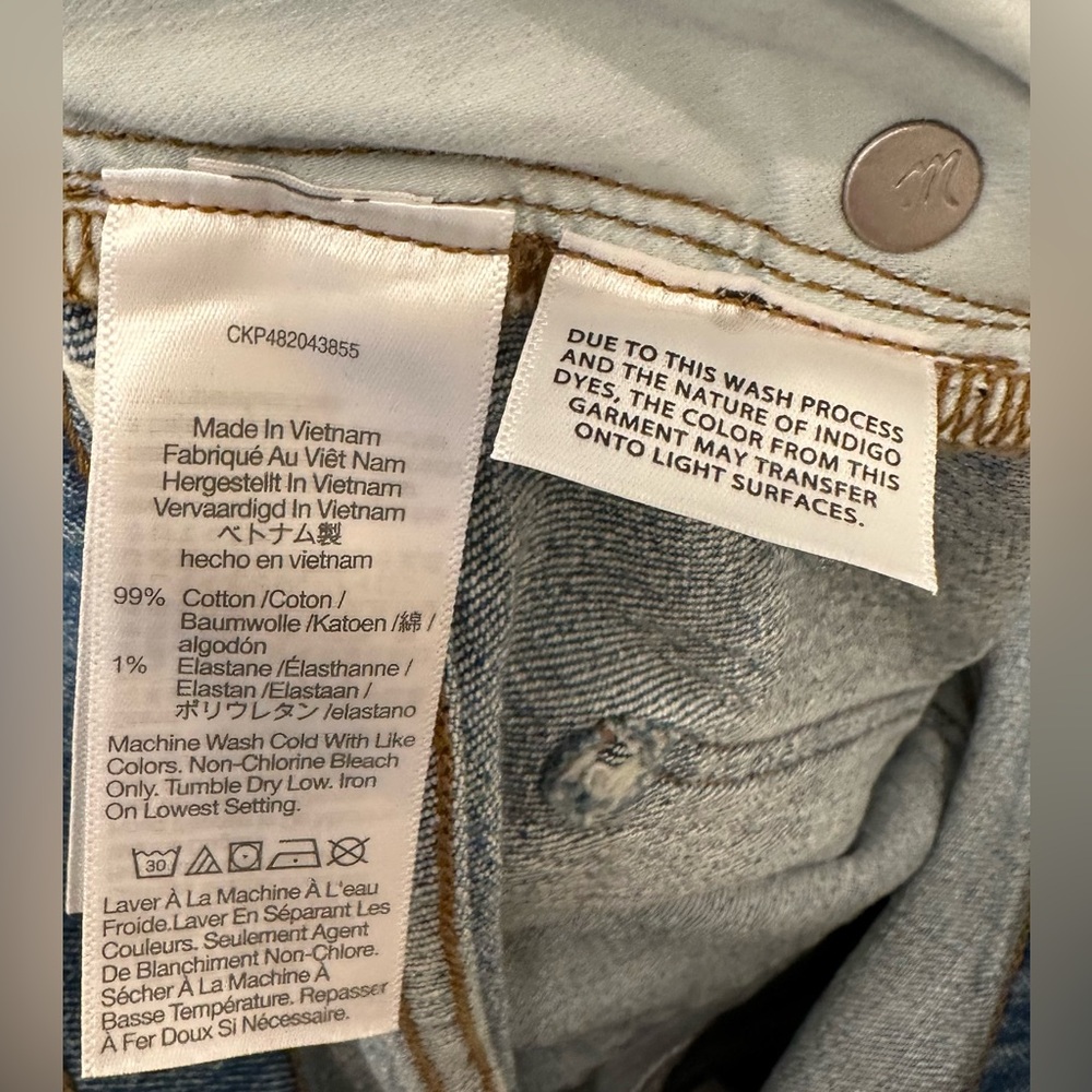 NWT Madewell 90’s Straight Leg Jean 32 - Picture 12 of 13